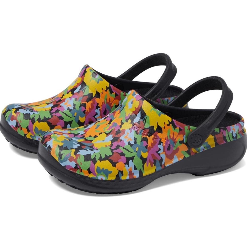Merrell Encore pro women’s floral‎ mules size 6
